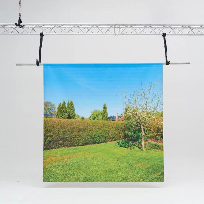 #3204 Fabric printed garden in the sun 3.00m x 3.00m