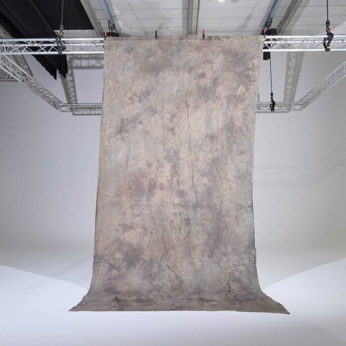 #3210 Fabric brown v1 handpainted 2 sided 5.90 x 3.95