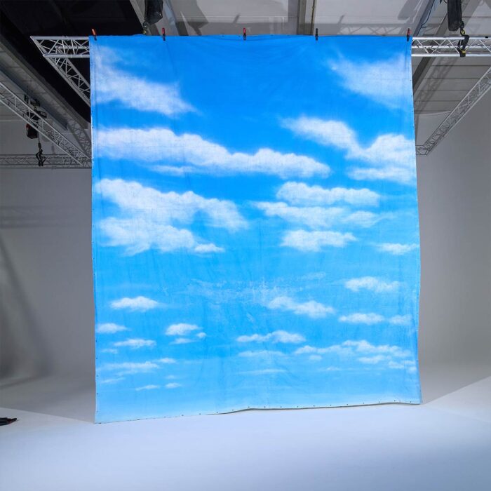 #3215 Fabric printed sky with clouds 5.00 x 5.00m