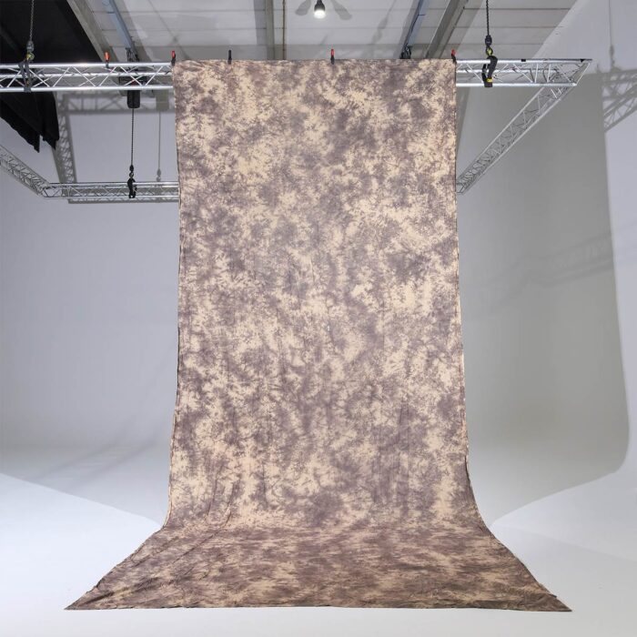 #3213 Fabric batik brown / beige 2.90 x 7.00 m