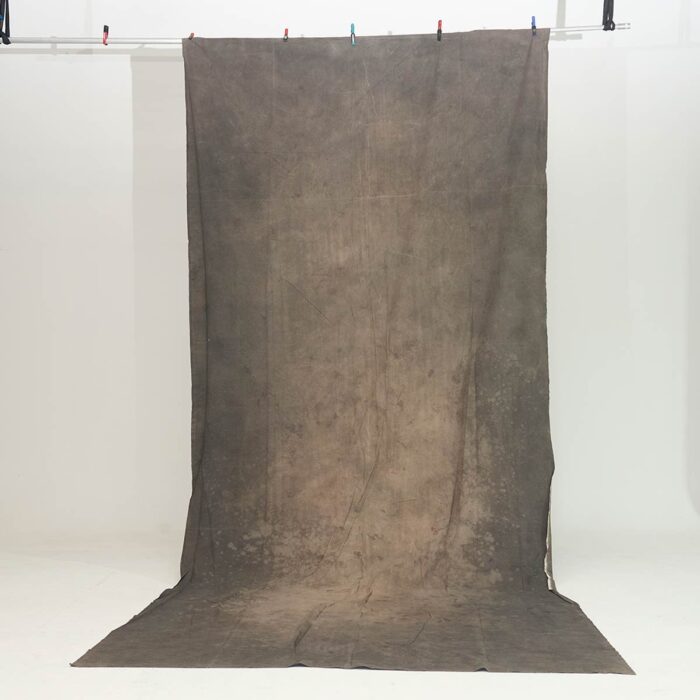 #3237 Brown G hand painted fabric 7.50 x 3.20 meter