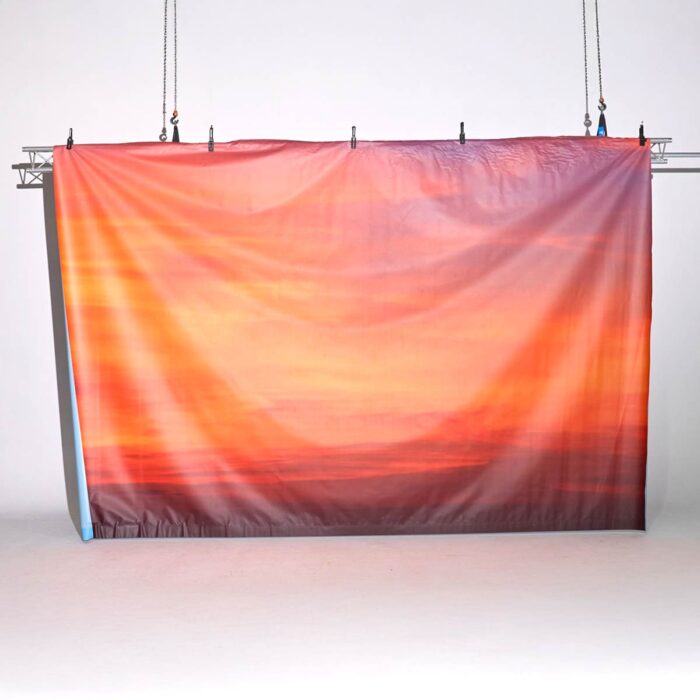 #3248 Orange sky printed 5.80 x 4.00m